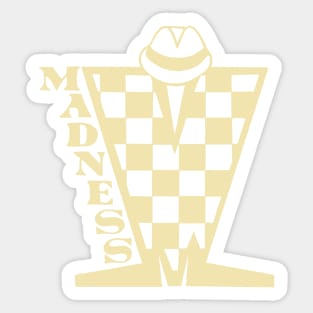 Madness Checkerboard HD - Cream Sticker